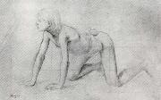 Edgar Degas, Study of Kneeling Boy